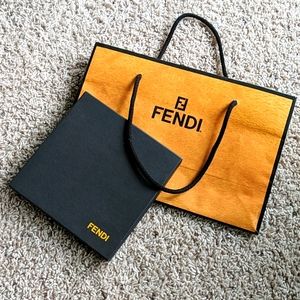 Fendi shopping bag and square box